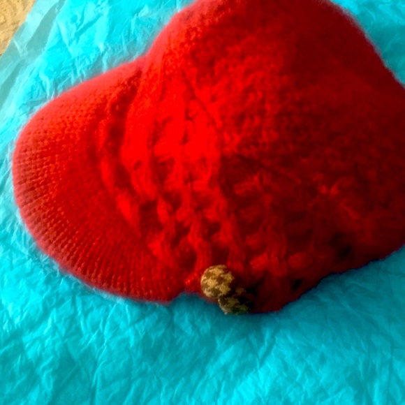 NWT: FOSSIL Knit  Hat w/Visor Beanie - Picture 6 of 11